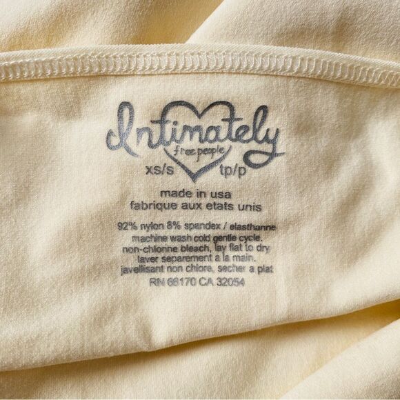 Free People Intimately Cream Skinny Strap Seamless Mini Slip Dress NWOT - Picture 7 of 12